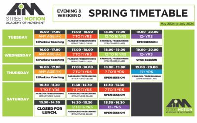 Spring Timetable