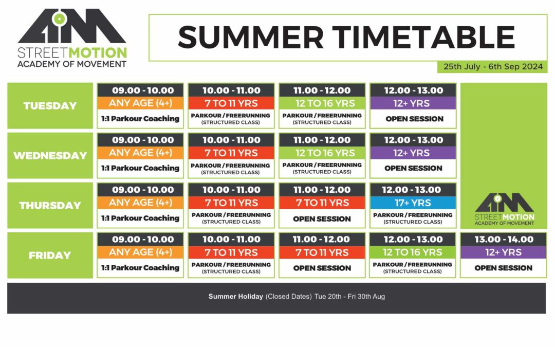 Summer Timetable Launches Thursday 25th July 2024